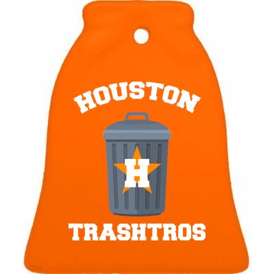 Houston Trashros Ceramic Bell Ornament