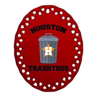 Houston Trashros Ceramic Oval Ornament