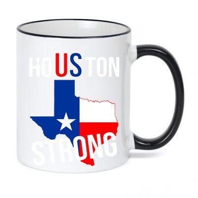 Houston US Strong Texas State Flag 11oz Black Color Changing Mug