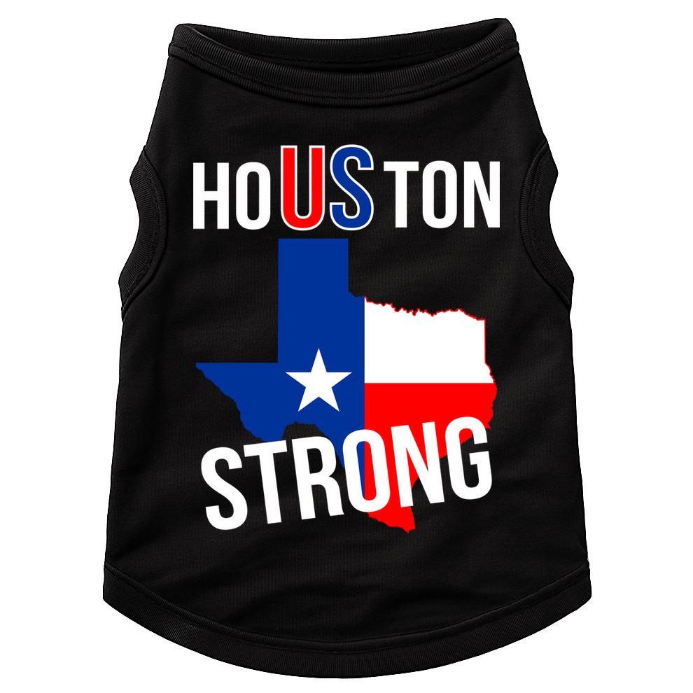 Houston US Strong Texas State Flag Doggie Tank