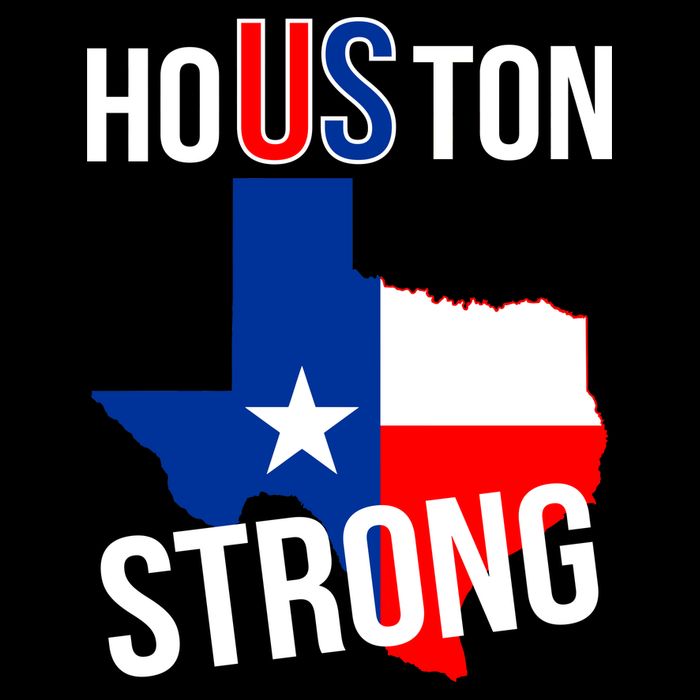 Houston US Strong Texas State Flag Cooling Performance Crew T-Shirt