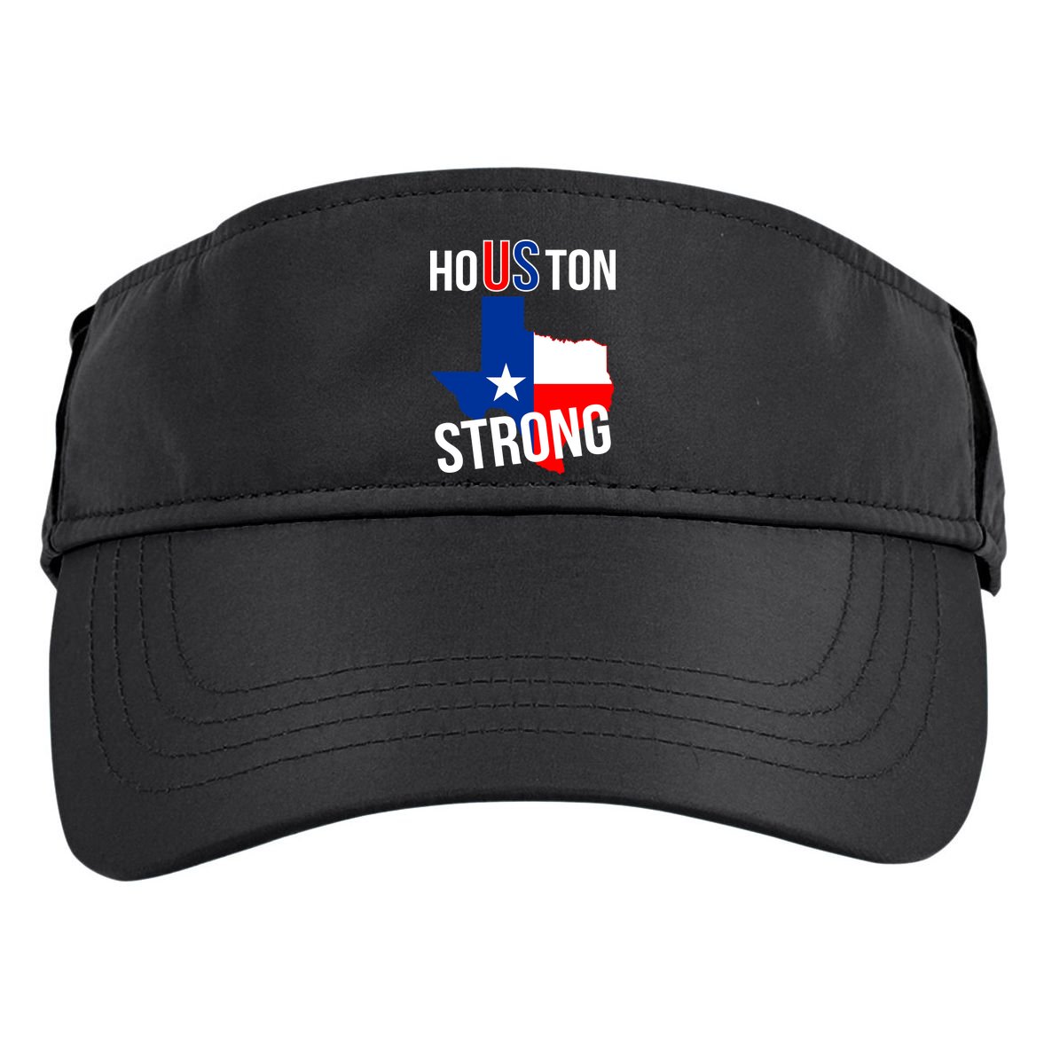 Houston US Strong Texas State Flag Adult Drive Performance Visor