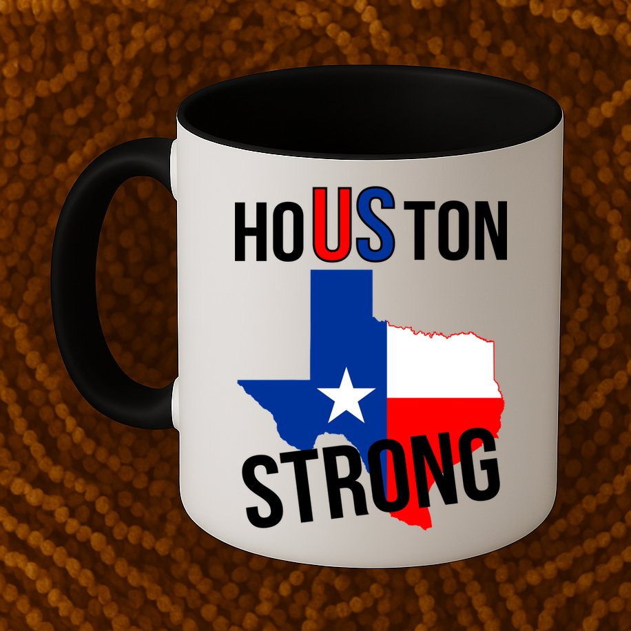 Houston US Strong Texas State Flag Mug
