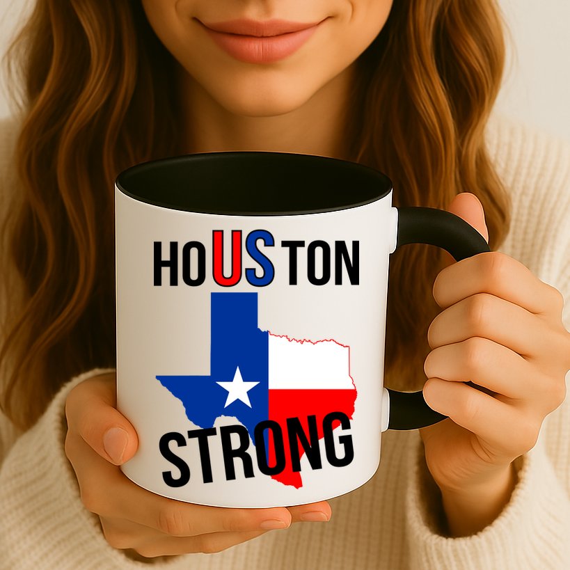 Houston US Strong Texas State Flag Mug
