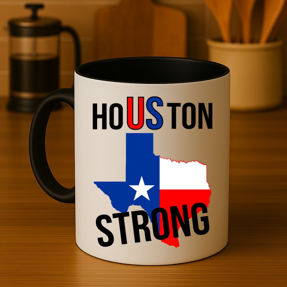 Houston US Strong Texas State Flag Mug