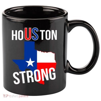 Houston US Strong Texas State Flag 11oz C Handle Ceramic Mug