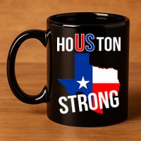 Houston US Strong Texas State Flag 11oz C Handle Ceramic Mug