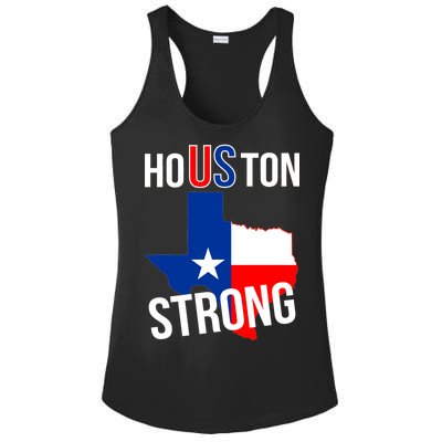 Houston US Strong Texas State Flag Ladies PosiCharge Competitor Racerback Tank