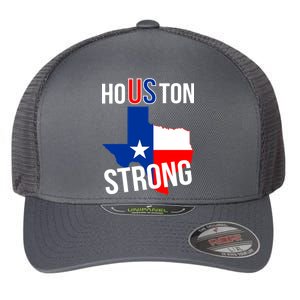 Houston US Strong Texas State Flag Flexfit Unipanel Trucker Cap