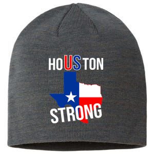 Houston US Strong Texas State Flag Sustainable Beanie