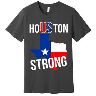 Houston US Strong Texas State Flag Premium T-Shirt