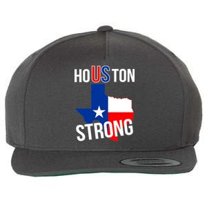 Houston US Strong Texas State Flag Wool Snapback Cap