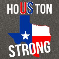 Houston US Strong Texas State Flag Cotton Canvas Backpack