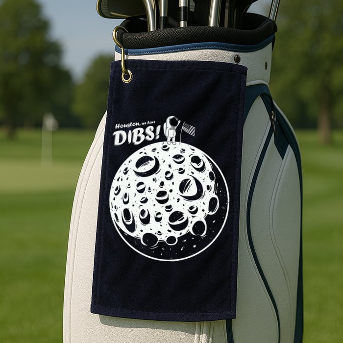 Houston We Have Dibs Golf Towel