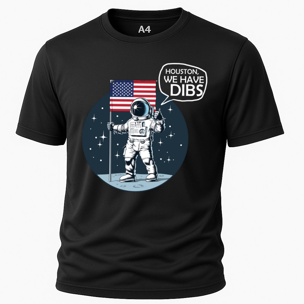 Houston We Have Dibs Moon Landing Performance Shirt