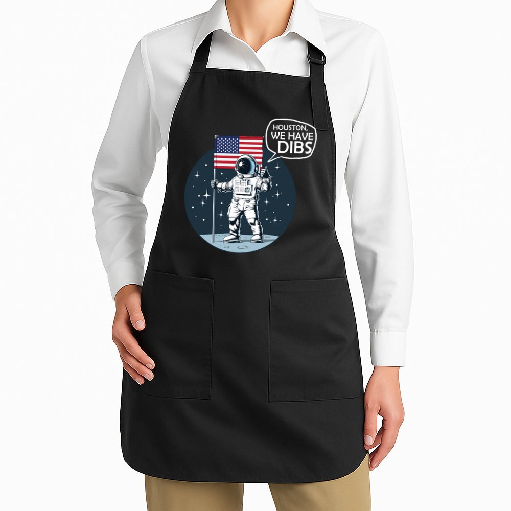 Houston We Have Dibs Moon Landing Apron