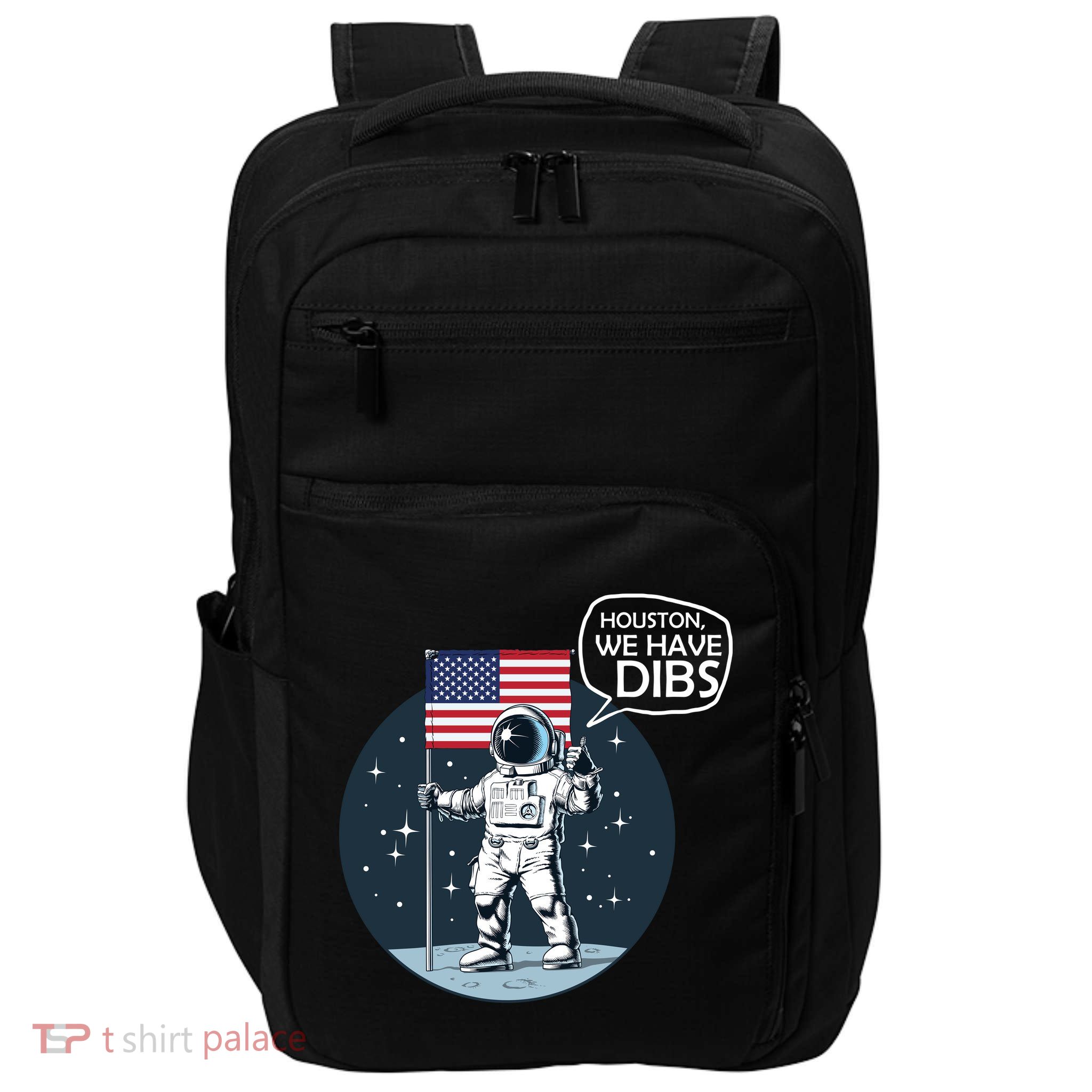Houston We Have Dibs Moon Landing Impact Tech Backpack