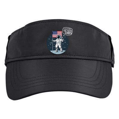 Houston We Have Dibs Moon Landing Adult Drive Performance Visor