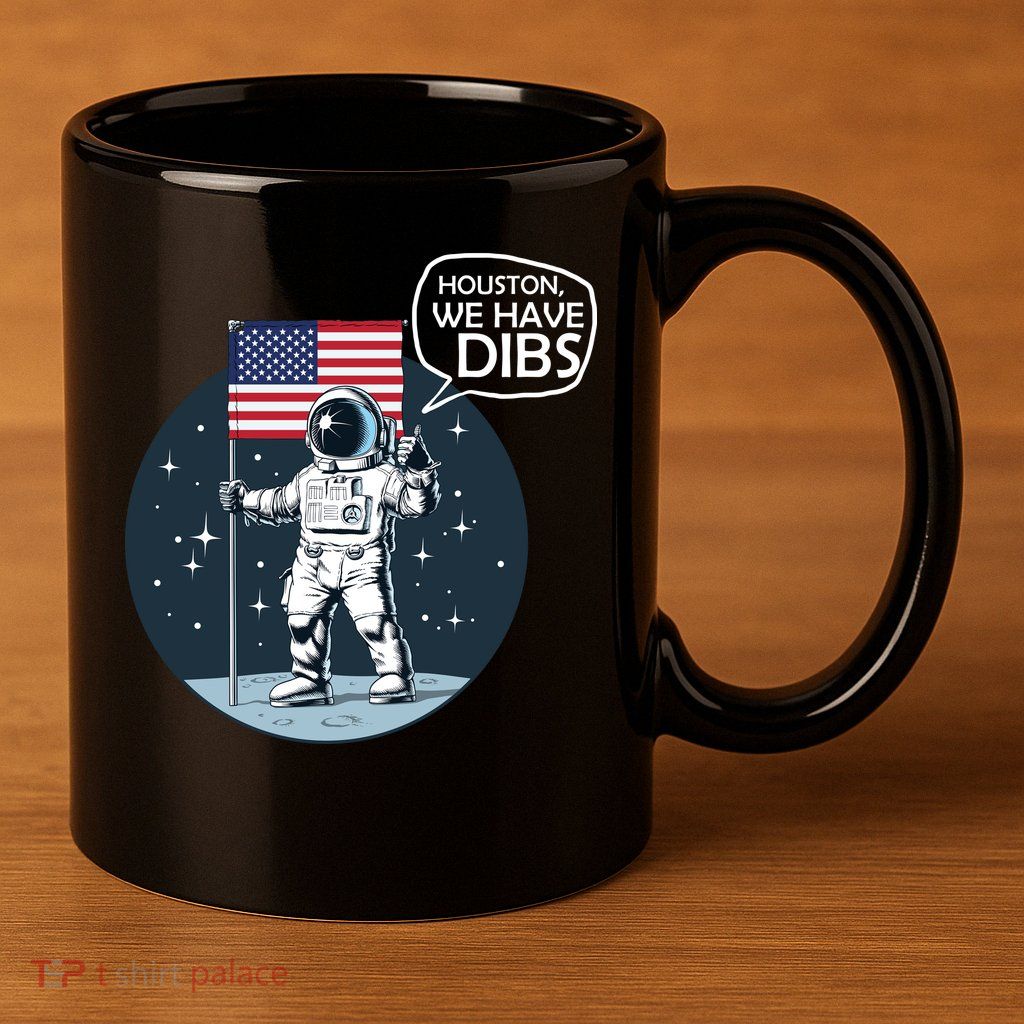 Houston We Have Dibs Moon Landing 11oz C Handle Ceramic Mug