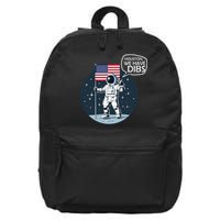 Houston We Have Dibs Moon Landing 16 in Basic Backpack