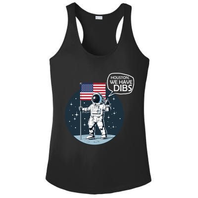 Houston We Have Dibs Moon Landing Ladies PosiCharge Competitor Racerback Tank