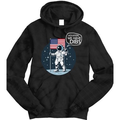 Houston We Have Dibs Moon Landing Tie Dye Hoodie