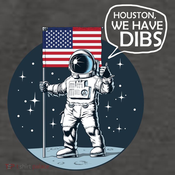 Houston We Have Dibs Moon Landing Vector Backpack