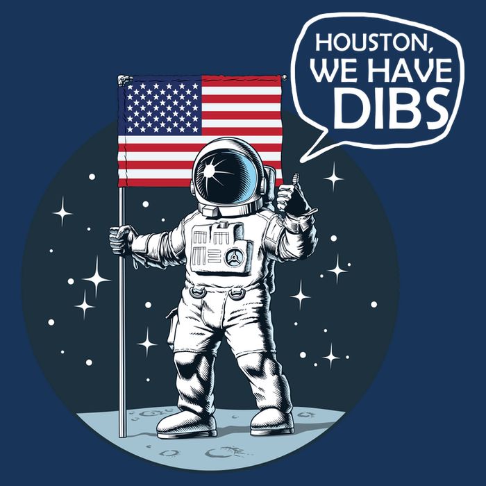 Houston We Have Dibs Moon Landing Infant Baby Jersey Bodysuit