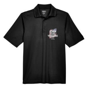 Honor Our Vets Happy Veterans Day Fallen Soldiers Men's Origin Performance Pique Polo