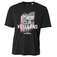 Honor Our Vets Happy Veterans Day Fallen Soldiers Cooling Performance Crew T-Shirt