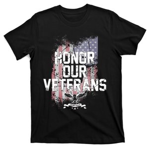 Honor Our Vets Happy Veterans Day Fallen Soldiers T-Shirt