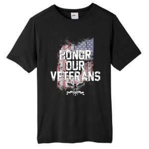 Honor Our Vets Happy Veterans Day Fallen Soldiers Tall Fusion ChromaSoft Performance T-Shirt