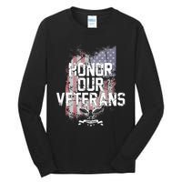 Honor Our Vets Happy Veterans Day Fallen Soldiers Tall Long Sleeve T-Shirt