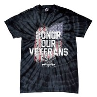 Honor Our Vets Happy Veterans Day Fallen Soldiers Tie-Dye T-Shirt