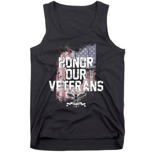 Honor Our Vets Happy Veterans Day Fallen Soldiers Tank Top