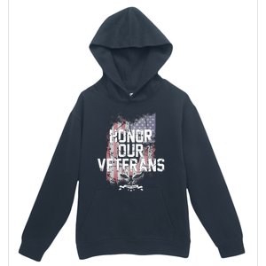 Honor Our Vets Happy Veterans Day Fallen Soldiers Urban Pullover Hoodie