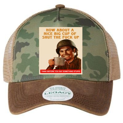 How About A Nice Big Cup of Shut The Fuck Up Legacy Tie Dye Trucker Hat
