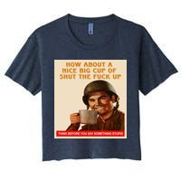 How About A Nice Big Cup of Shut The Fuck Up Crop Top