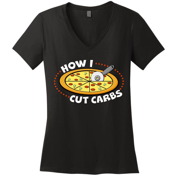 How I Cute Carbs Women's V-Neck T-Shirt