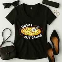 How I Cute Carbs Women's V-Neck T-Shirt