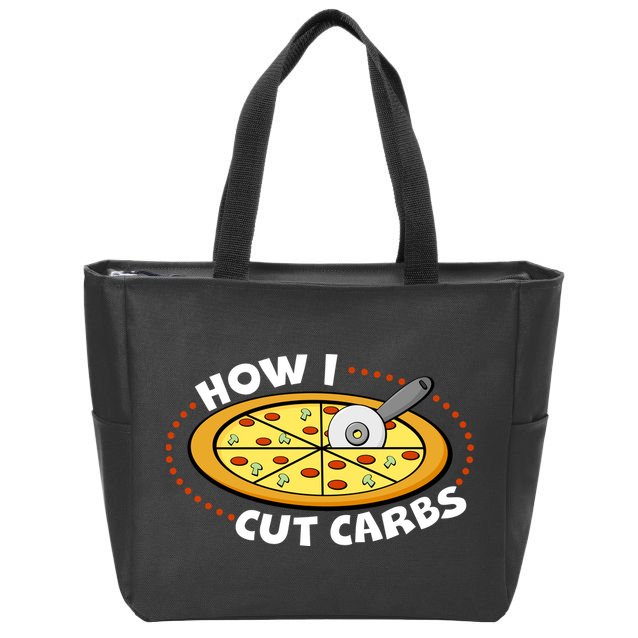 How I Cute Carbs Zip Tote Bag