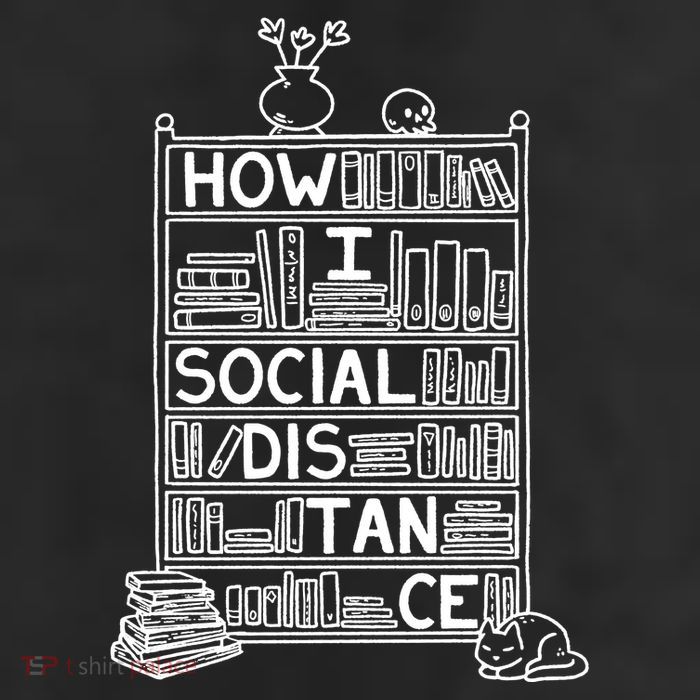 How I Social Distance Book Lover 11oz C Handle Ceramic Mug