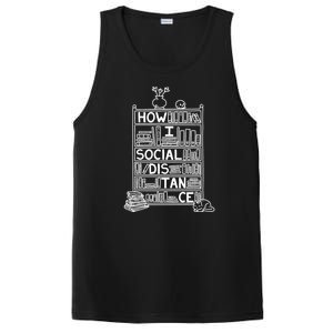 How I Social Distance Book Lover PosiCharge Competitor Tank