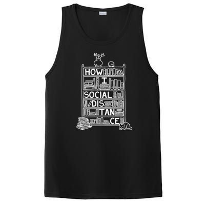 How I Social Distance Book Lover PosiCharge Competitor Tank