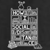 How I Social Distance Book Lover Golf Towel