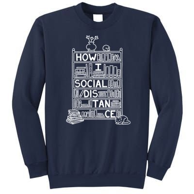 How I Social Distance Book Lover Sweatshirt