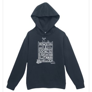 How I Social Distance Book Lover Urban Pullover Hoodie