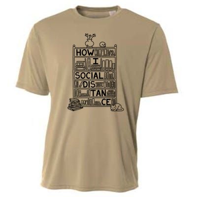 How I Social Distance Book Lover Cooling Performance Crew T-Shirt