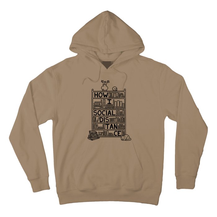 How I Social Distance Book Lover Hoodie