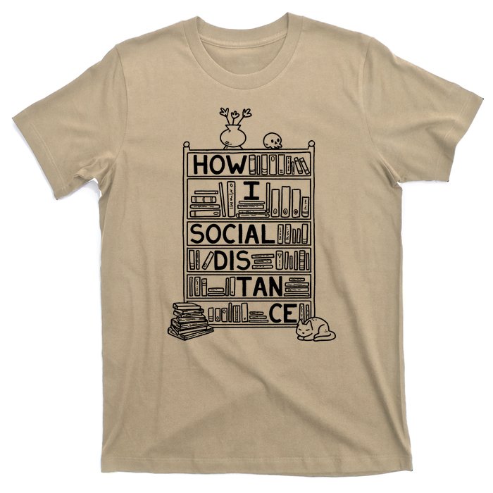 How I Social Distance Book Lover T-Shirt